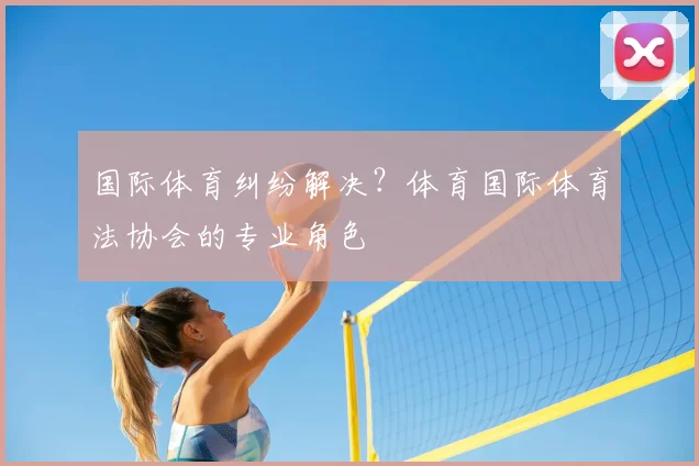 国际体育纠纷解决？体育国际体育法协会的专业角色